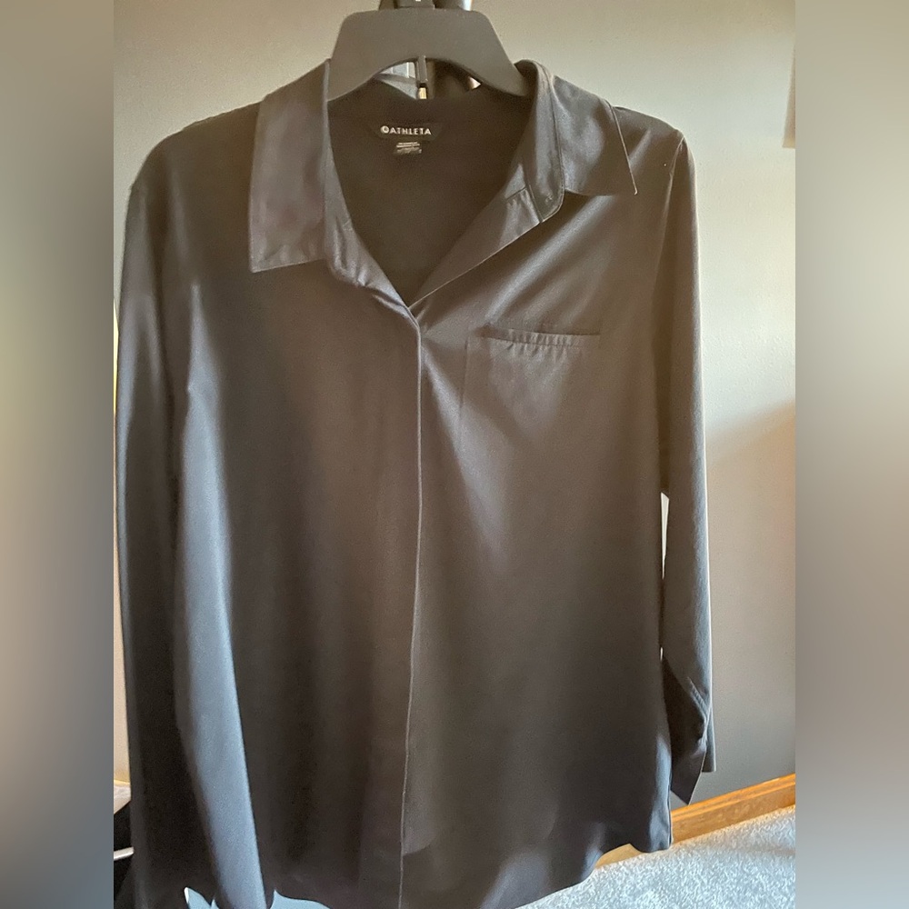 Athleta Black Dress Shirt